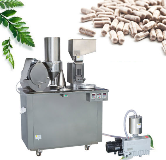 เครื่องบรรจุแคปซูล CGN208-D 4.0（Kw） 100（ml）350（kg）semi-automatic capsule powder packaging machine