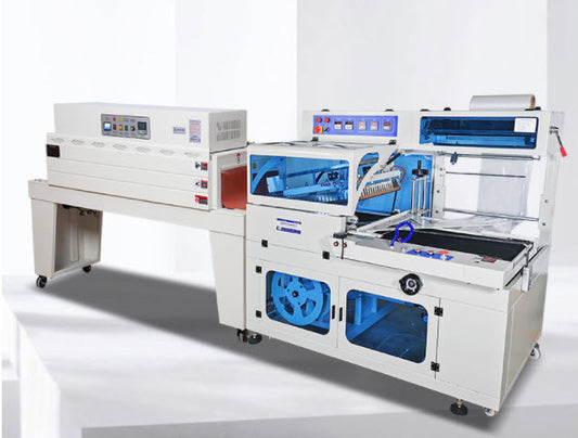 เครื่องตัดฟลีม อบฟลีมยืดหด อัตโนมัติ 450L automatic sealing and cutting machine heat shrinkable film packaging