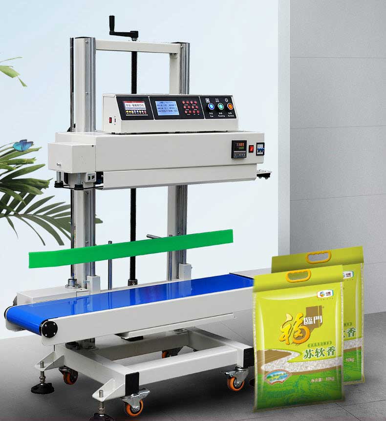 เครื่องซีล ต่อเนื่องแบบสายพาน Large Vertical Sealing Machine แนวตั้งได้