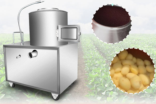 เครื่องปอกเปลือกไฟฟ้า รุ่น YQ-350 กำลังไฟ 1500 วัตต์ ความเร็ว 150 – 220 กิโลกรัม ต่อ ชั่วโมง เครื่องปอกมันฝรั่ง ปอกขิง