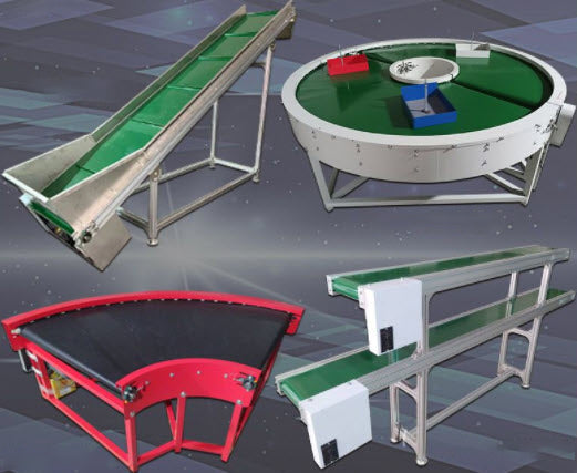 สายพานลำเลียงยกขอบกันตก Express logistics sorting line parallel skirt side guard plate food plastic conveyor