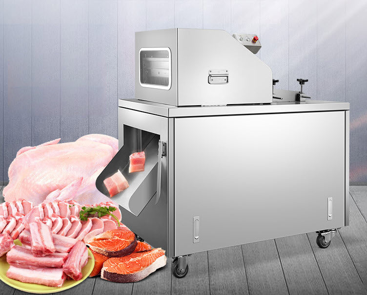 เครื่องสับไก่ สับเนื้อ ใช้กับเนื้องแช่แข็งไม่ได้ fish and Poultry Chopping Machine 15 - 50 มม.