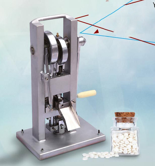 เครื่องอัดเม็ดมือหมุน ผงสมุนไพร stainless 304 handheld YP-1 24kg