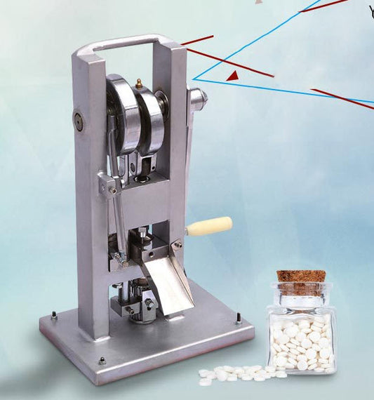 เครื่องอัดเม็ดมือหมุน ผงสมุนไพร stainless 304 handheld YP-1 24kg