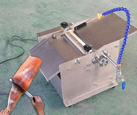 เครื่องลอกหนังปลา Fully automatic fish skin peeling machine for efficient fish processing, high-speed operation, easy to clean, commercial use