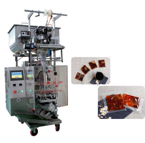 เครื่องบรรจุซอสซอง พร้อมซีล Automatic Measuring Liquid Packaging Machine