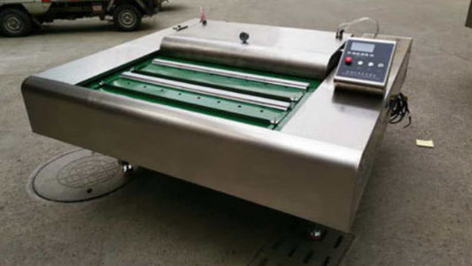 เครื่องซีลสูญญากาส สายพาน แพ็คสินค้าอัตโนมัติ แรปอาหาร Vacuum Packing Machine DZ-A110 Automatic