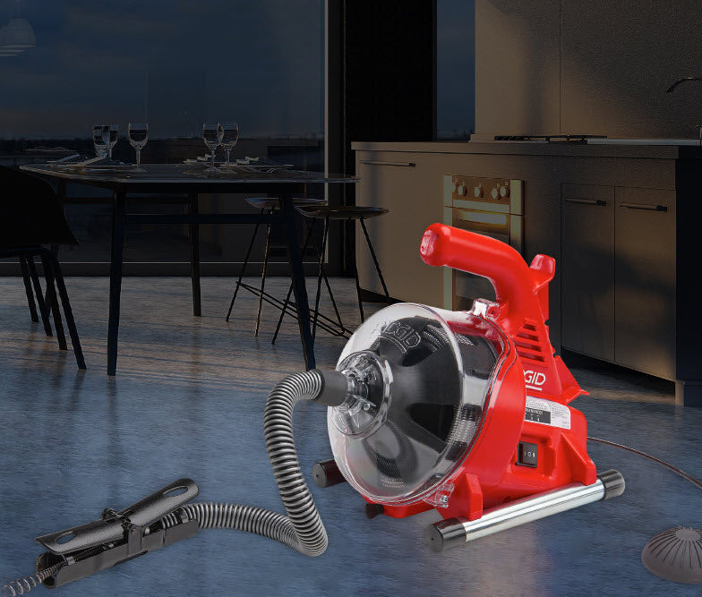 เครื่องทะลวงท่อ งูเหล็ก แก้ท่อตัน Professional sewer dredging