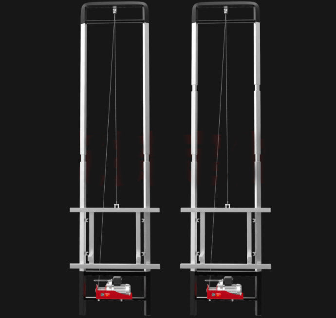 รอกไฟฟ้ายกอิฐ ยกปูน พร้อมโครง 4-18 เมตร loading brick crane electric small lift crane hoist hoist