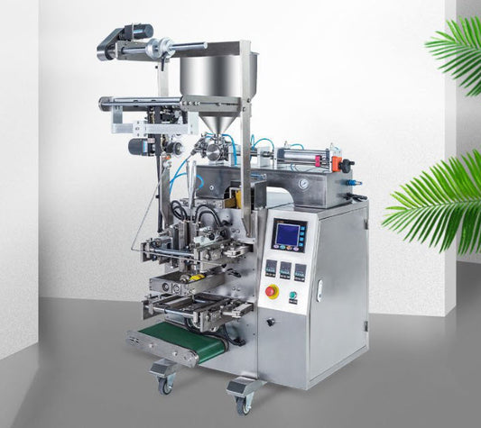 เครื่องบรรจุของเหลวพร้อม ซีล ระบบกวน และทำความร้อน stirring weighing liquid packaging machine