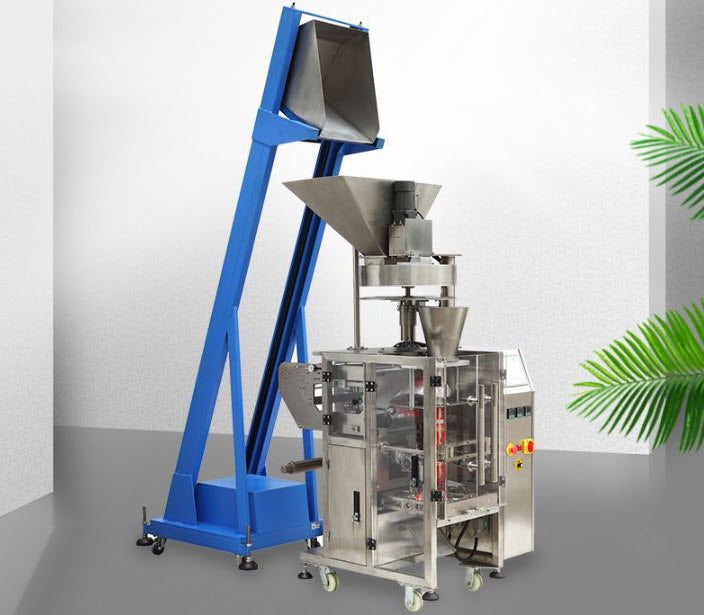 เครื่องลำเลียงเมล็ดผลไม้แห้ง ยกขึ้นเครื่องจักร automatic granule conveyor