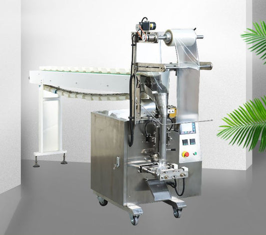 เครื่องบรรจุ พร้อมถ้วยตรวง และลำเลียง อัตโนมัติ Automatic Granule Packing Machine