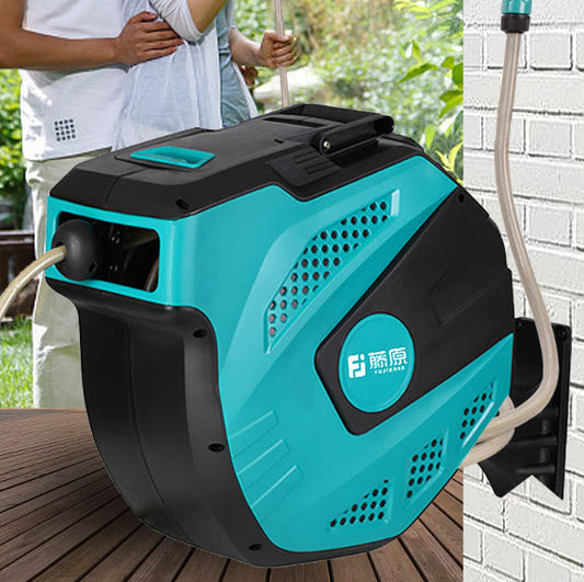 สายยางม้วนเก็บได้ 16 -32 เมตร FUJ-W03S30 automatic telescopic water pipe hose