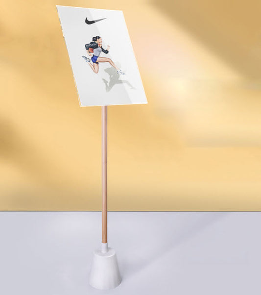ป้ายโฆษณา display board A3 vertical floor, โครงสร้างแข็งแรง, เหมาะสำหรับร้านค้า, งานอีเวนต์, การแสดงสินค้า, ใช้งานง่าย
