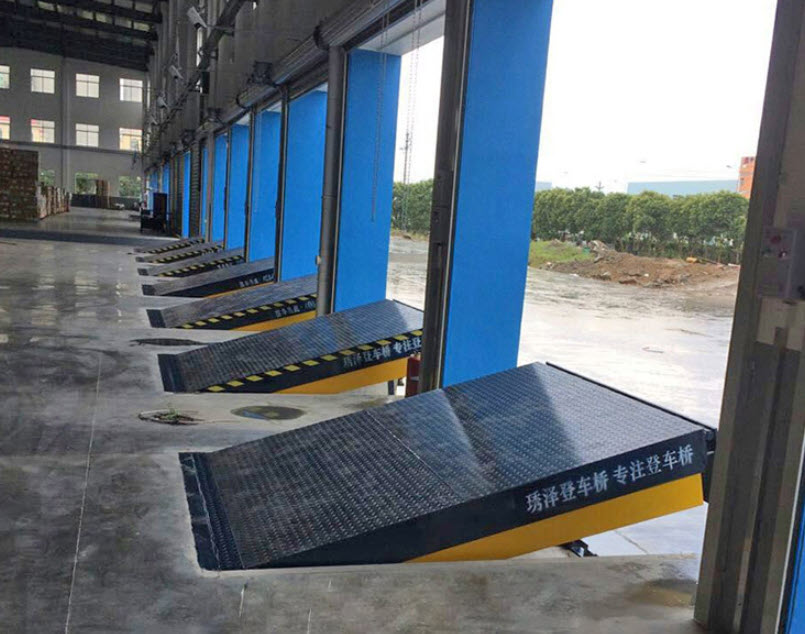 ฐานพื้นยกเอียงขนสินค้า ทำตามขนาด fixed boarding bridge 2000*2000 customizable