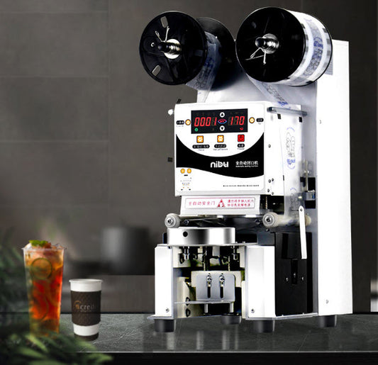 เครื่องซีลฝาแก้ว 220V 90/95 350วัตต์ Nebu milk tea sealing machine