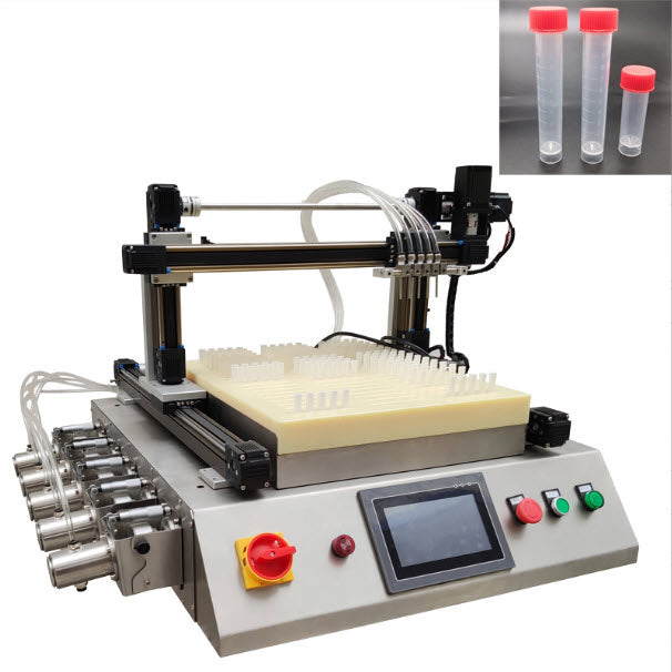 เครื่องบรรจุของเหลว 3ml5ml liquid filling machine LK-051F for precise liquid packaging, ideal for cosmetics, food, and pharmaceuticals