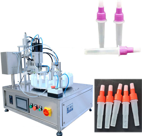 เครื่องปิดฝาขวด LK-02FC Filling Capping Machine 50-1000ul for Bottling, Accurate Volume Control, Ideal for Laboratories and Manufacturing