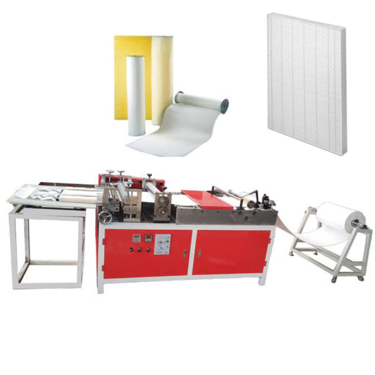 เครื่องพับกรองอากาศ เครื่องทำใส้กรอง multi-layer filter element folding  dust filter cartridge machine