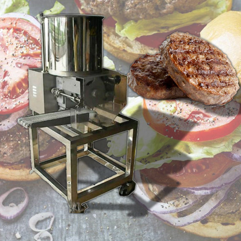 เครื่งขึ้นรูป แฮมเบอร์เกอร์ เนื้อก้อน ใส้ 112-1 0.55KW  100kg 35 pcs/min automatic patty hamburger beef pork forming machine