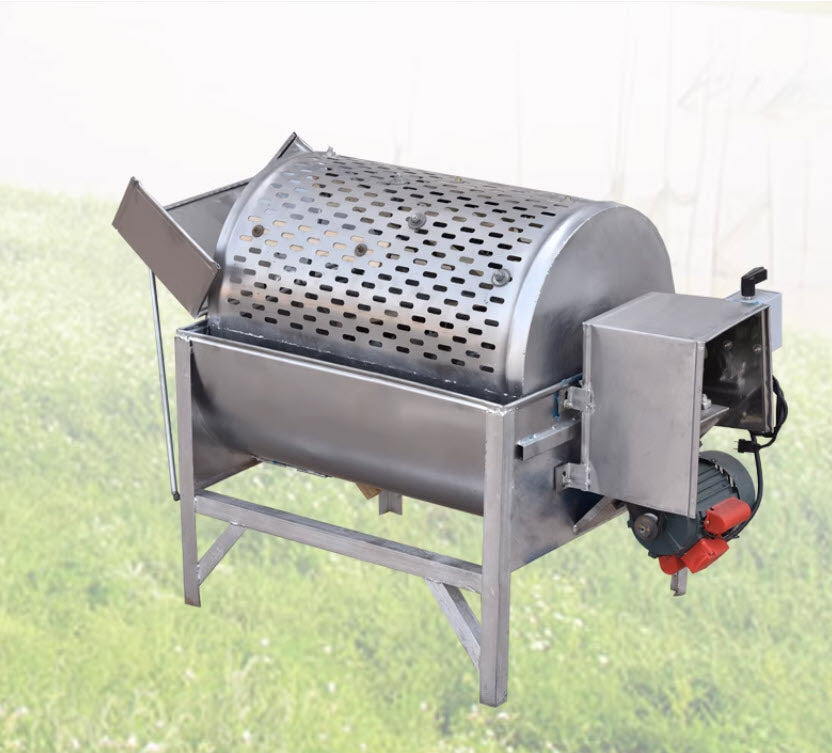 เครื่องทำความสะอาดมันสำปะหลัง มันฝรั่ง หัวมัน Drum type stainless steel potato washing machine 220V