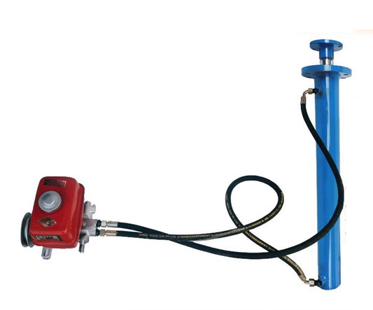 กระะบอกไฮดรอลิคพร้อมปั๊ม 5-ton two-way oil cylinder lowering hydraulic press two-way