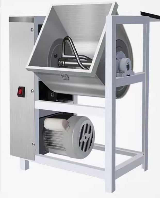 เครื่องผสมแป้งแนวนอน  Dough mixer flour mixer 8/12.5/25/50 กิโลกรัม วัสดุสเตนเลส 304