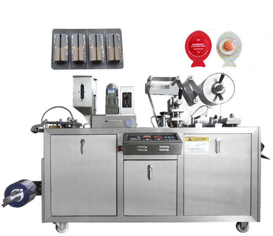 เครื่องบรรจุภัณฑ์พลาสติกแบบแคปซูลอลูมิเนียมแบบอัตโนมัติ DPP-115 fully automatic capsule