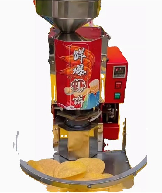 เครื่องผลิตข้าวพอง ขนมนางเล็ด ข้าวเกรียบ แคร็กเกอร์ crispy pancake machine