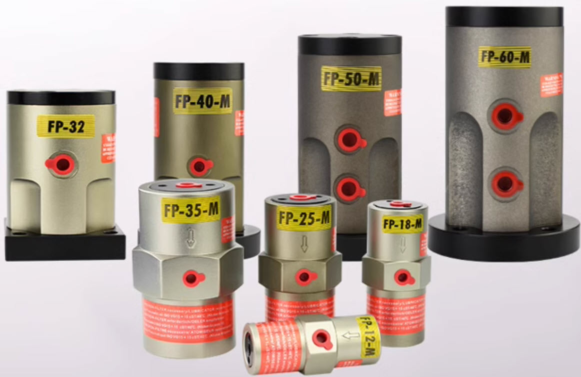 เครื่องสั่นสะเทือนระบบลม pneumatic air vibration FP vibrator industrial BVP oscillator