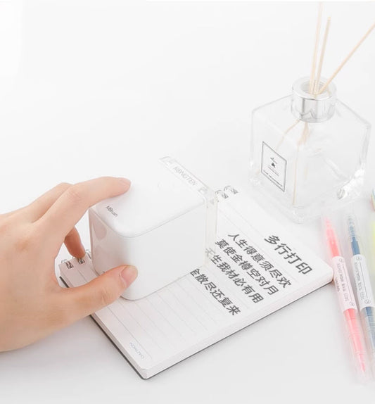 เครื่องปริ้นพกพาอัจฉริยะ printer mbrush ขนาดเล็ก น้ำหนักเบา เชื่อมต่อ Bluetooth รองรับระบบ iOS และ Android สำหรับการพิมพ์แบบไร้สาย