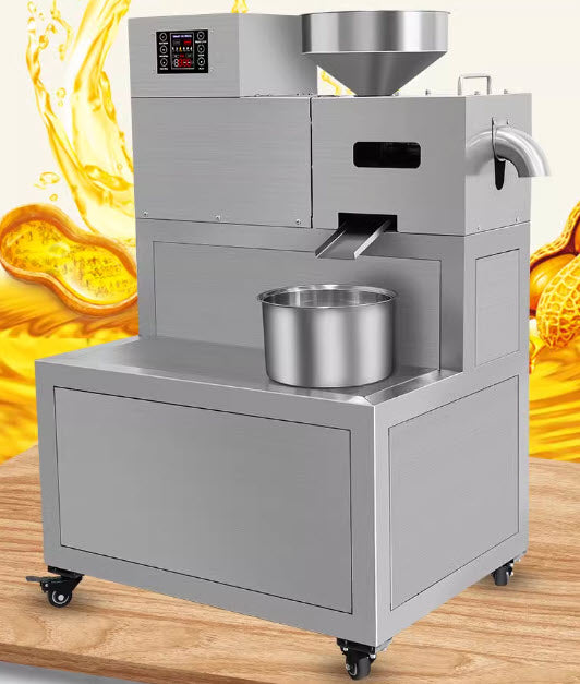 เครื่องสกัดน้ำมัน เคลื่อนย้ายได้สะดวกมีที่เก็บของ oil extraction machine Easy to move
