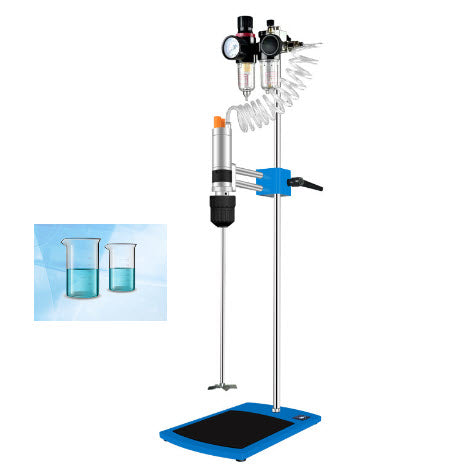 เครื่องปั่น HJQ-2 เครื่องกวนสารเคมี เครื่องปั่นผสมของเหลว ระบบนิวเมติก ใช้แรงลมในการขับเคลื่อน Chemical stirrer liquid mixing machine