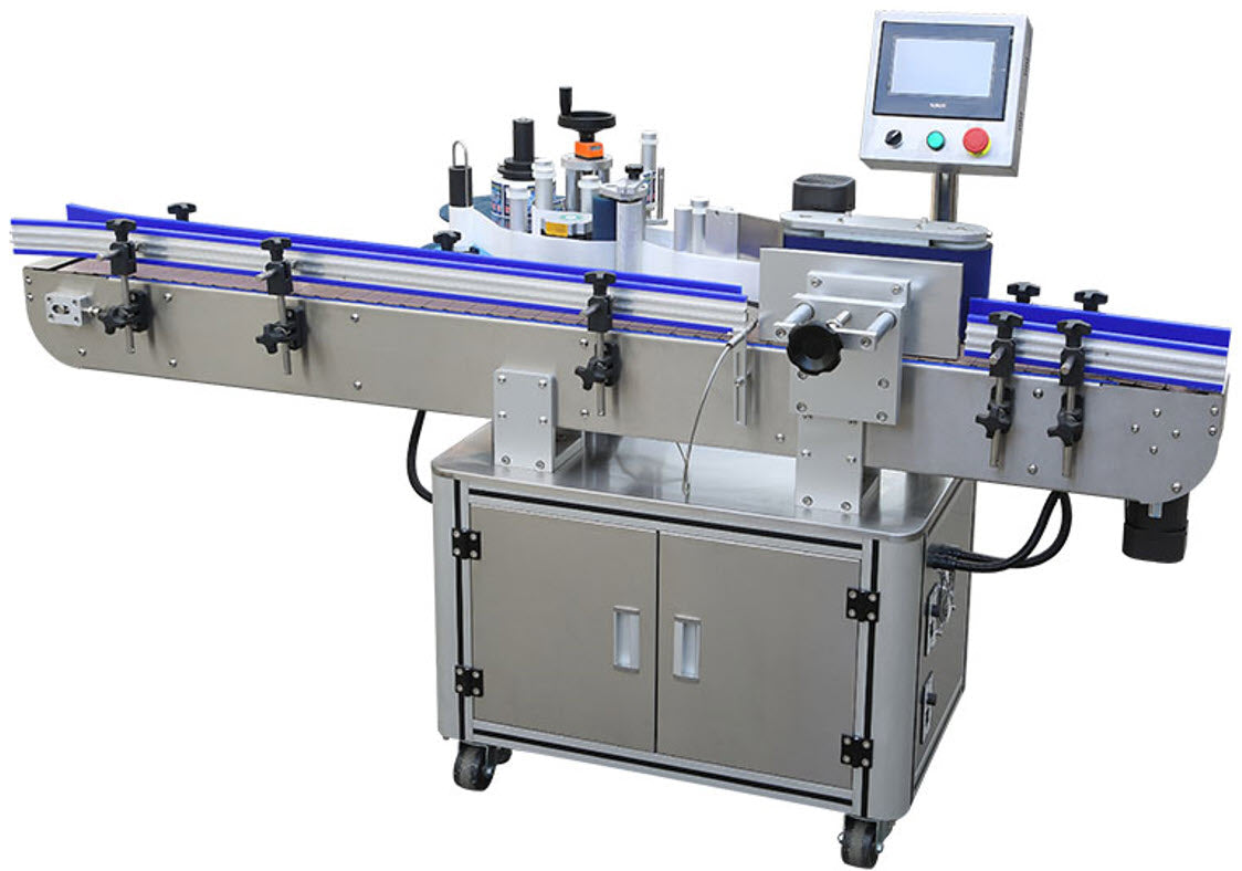 เครื่องติดสติ๊กเกอร์ กระปุก สายพานต่อเนื่อง 40w 21kg 220v ขนาดฉลาก ยาว 20-315มม กว้าง 10-150mm