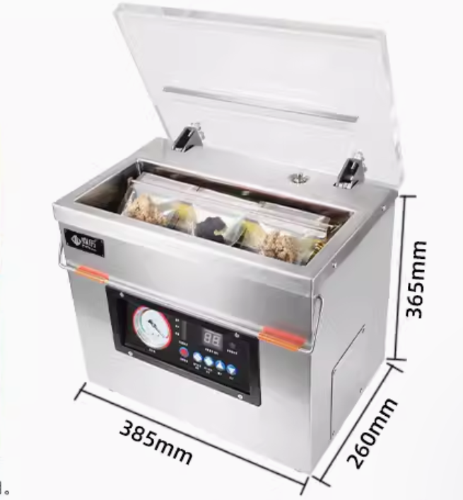 เครื่องซีลสูญญากาศ 320S - เครื่องซีลอาหารอัตโนมัติ, ระบบสูญญากาศแรง, เหมาะสำหรับเก็บของสดและแห้ง, ป้องกันการเสื่อมสภาพ