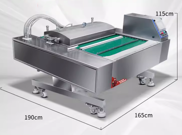 เครื่องซีลสูญญากาศ สายพานต่อเนื่อง DZ1000C ระบบ PLC สำหรับการบรรจุอาหาร, ใช้งานง่าย, เหมาะสำหรับธุรกิจขนาดเล็กถึงกลาง