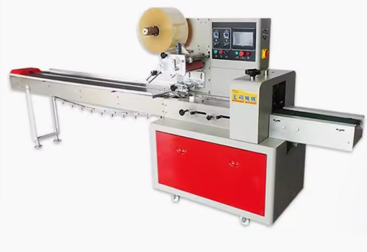 HS-250D-เครื่องห่อแนวนอน Horizontal Packaging Machine, Efficient Sealing for Food & Products, Ideal for Retail and Industrial Use