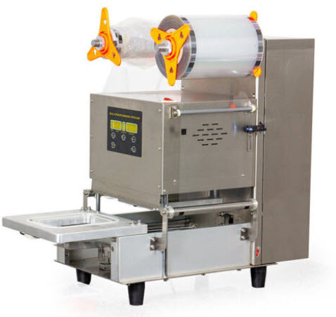 QZD2014-เครื่องซีลถาดอาหาร, เครื่องซีลสูญญากาศสำหรับถาดอาหาร, ป้องกันการเน่าเสีย, เหมาะสำหรับร้านอาหารและครัวที่บ้าน