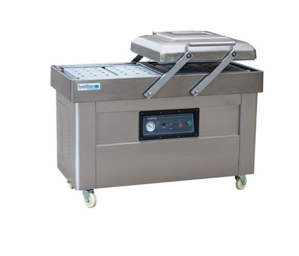 DZ400/2SB-เครื่องซีลสูญญากาศ Brother ความจุสูง, ระบบดูดอากาศอัตโนมัติ, เหมาะสำหรับอาหารสดและการเก็บรักษา