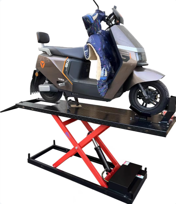 แท่นยกรถมอเตอร์ไซ์ Motorcycle lifting platform 2x0.8เมตร ไฟฟ้า 300-600kg ยกสูง1150mm