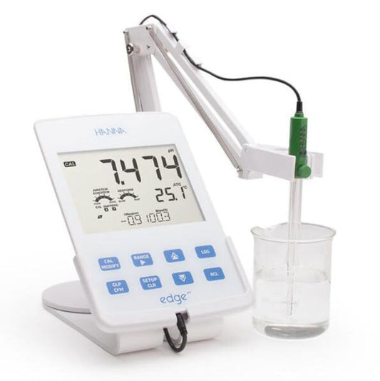 เครื่องวัดค่า กรด-ด่าง ORP (edge®) รุ่น HI2002-02 HANNA - เครื่องวัดคุณภาพน้ำ, pH & ORP, เหมาะสำหรับการใช้งานในห้องปฏิบัติการ