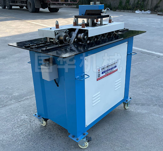 เครื่องบากขอบมุมเหล็ก โลหะหนา 1.2 -1.5มม. ใช้มอเตอร์ 1.5 -2.2 กิโลวัตต์  Sheet Metal Lock Forming Machine