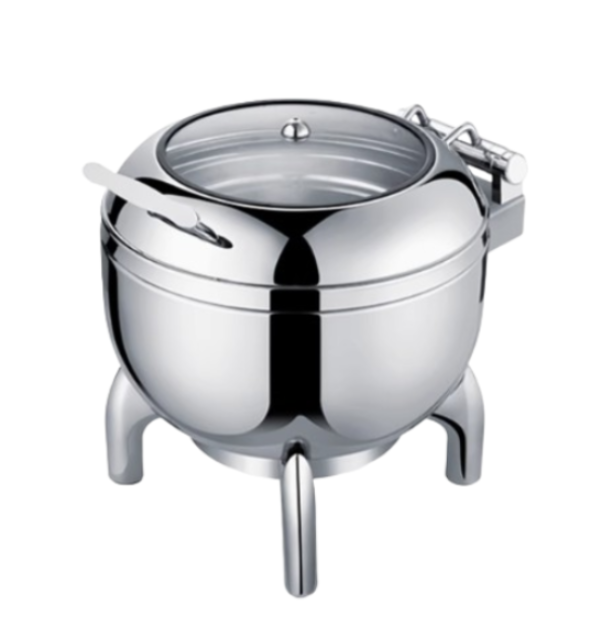 หม้อต้มซุประบบไฟฟ้า พร้อมฝาปิดไฮดรอลิกและขาตั้ง Electric Soup Boiler with Hydraulic Lid & Stand