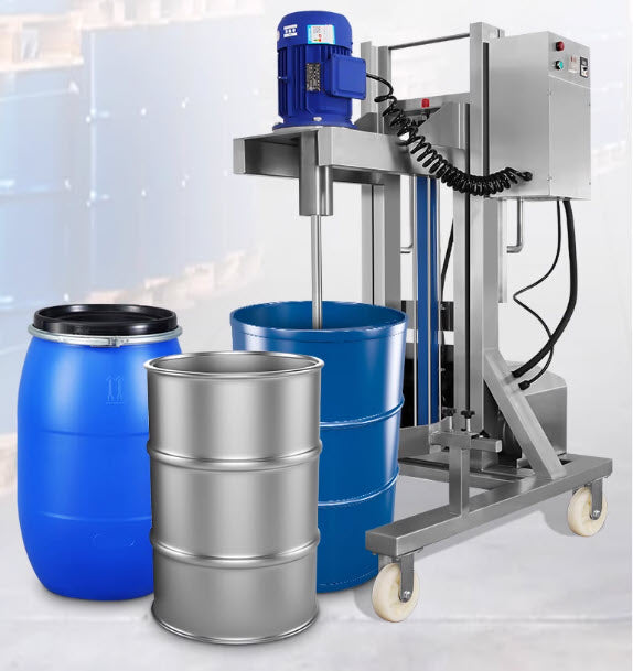 เครื่องกวนผสม - แบบยกขึ้นลงด้วยมอเตอร์ปรับรอบ