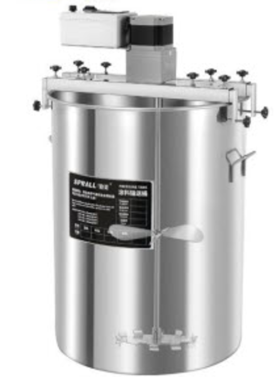 เครื่องกวนผสมไฟฟ้า - แบบขยายแนวนอนพร้อมถัง 200L (SP-HDD750-L600+200L桶)