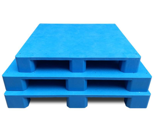 พาเลทพลาสติก Plastic Pallet ขนาด 60x50x12 ซม. เหมาะสำหรับขนส่งและจัดเก็บของ มีความทนทานสูง ใช้งานได้หลากหลาย