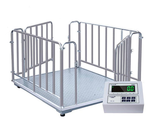 เครื่องชั่งแบบพื้นอุตสาหกรรมพร้อมรั้วกัน HCF HOCHOICE w39