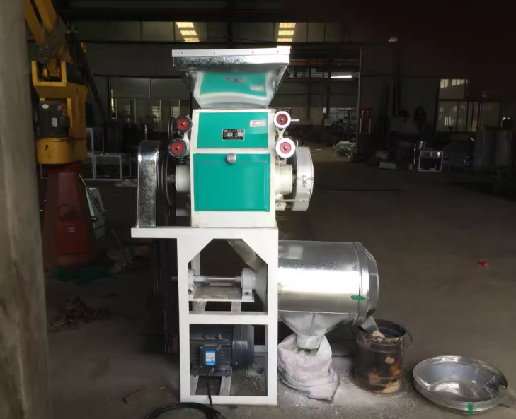 เครื่องบดแป้งลูกกลิ้งกึ่งอัตโนมัติ 6FY-40 สำหรับร้านอาหาร โรงอาหาร จัดส่งฟรี