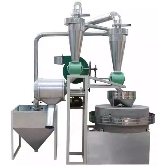 เครื่องจักรแปรรูปข้าวโพดไฟฟ้าอัตโนมัติ โรงสีแป้งหิน รุ่นใหม่ ขนาดกะทัดรัด ประสิทธิภาพสูง