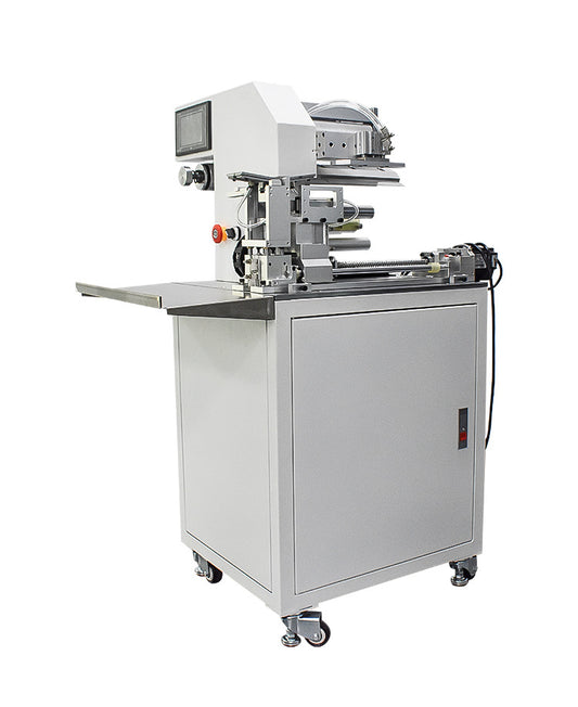 เครื่องติดสติ๊กเกอร์ฉลากบนสายไฟแบบหนีบ Automatic Clamping Wire Labeling Machine รุ่น BORX-829